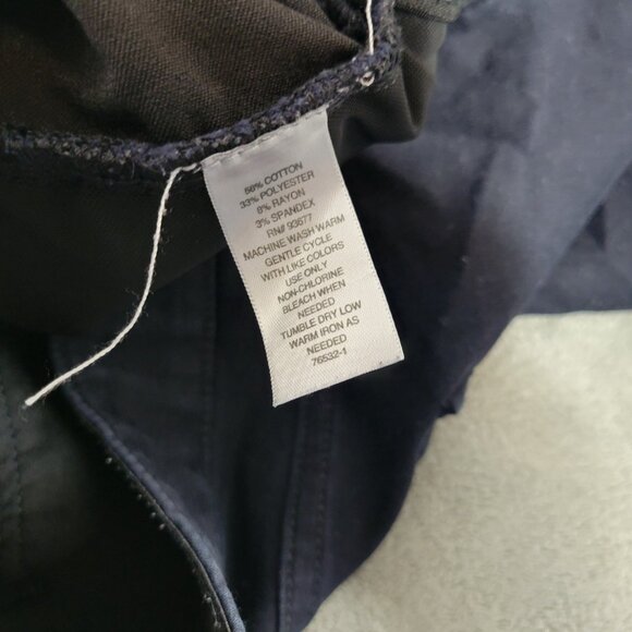 Liz Claiborne Womens Jeans 18W Plus Sara Crop Capri Comfort Indigo Blue CAP19E - Picture 9 of 10